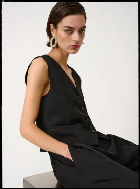 Abbie Gilet - Black