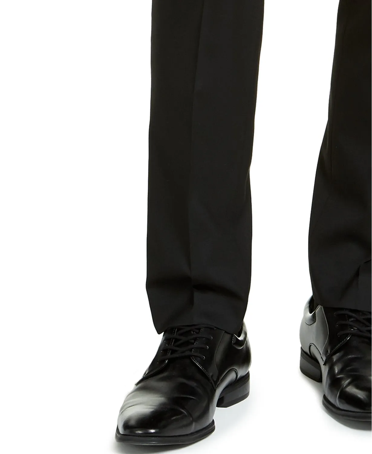 Alfani Mens Slim fit Dress Pants 33 / 30 Black Solid