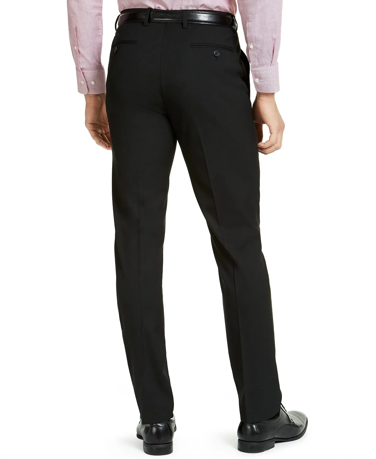 Alfani Mens Slim fit Dress Pants 33 / 30 Black Solid