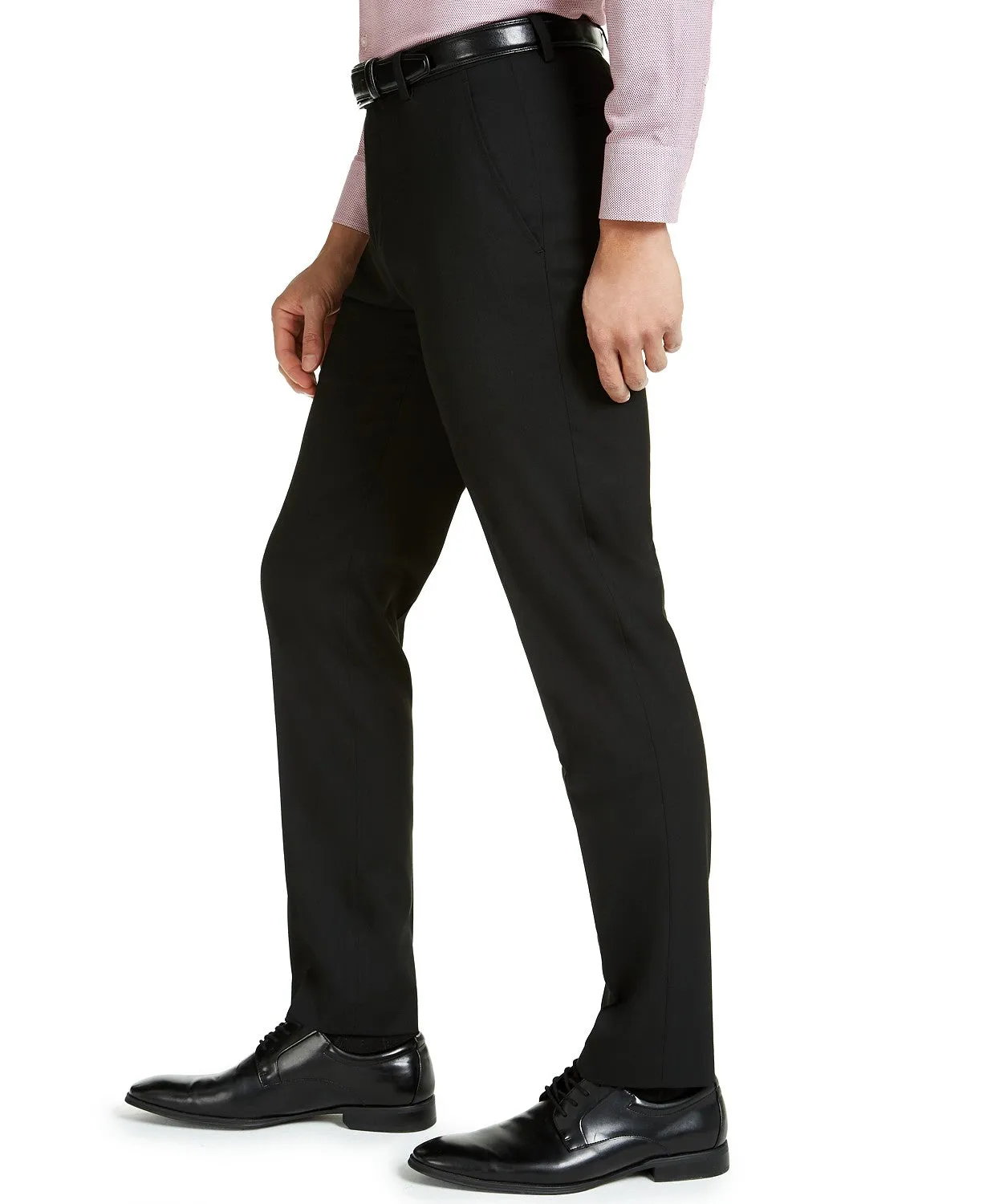 Alfani Mens Slim fit Dress Pants 33 / 30 Black Solid
