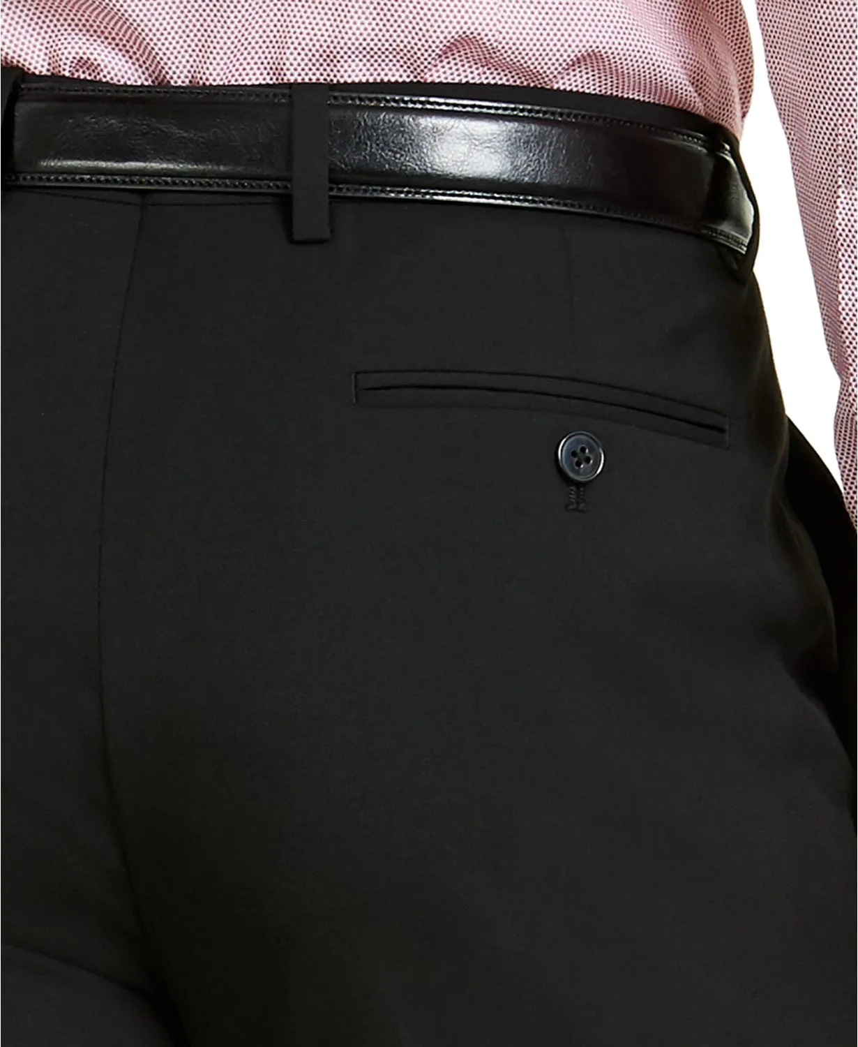 Alfani Mens Slim fit Dress Pants 33 / 30 Black Solid
