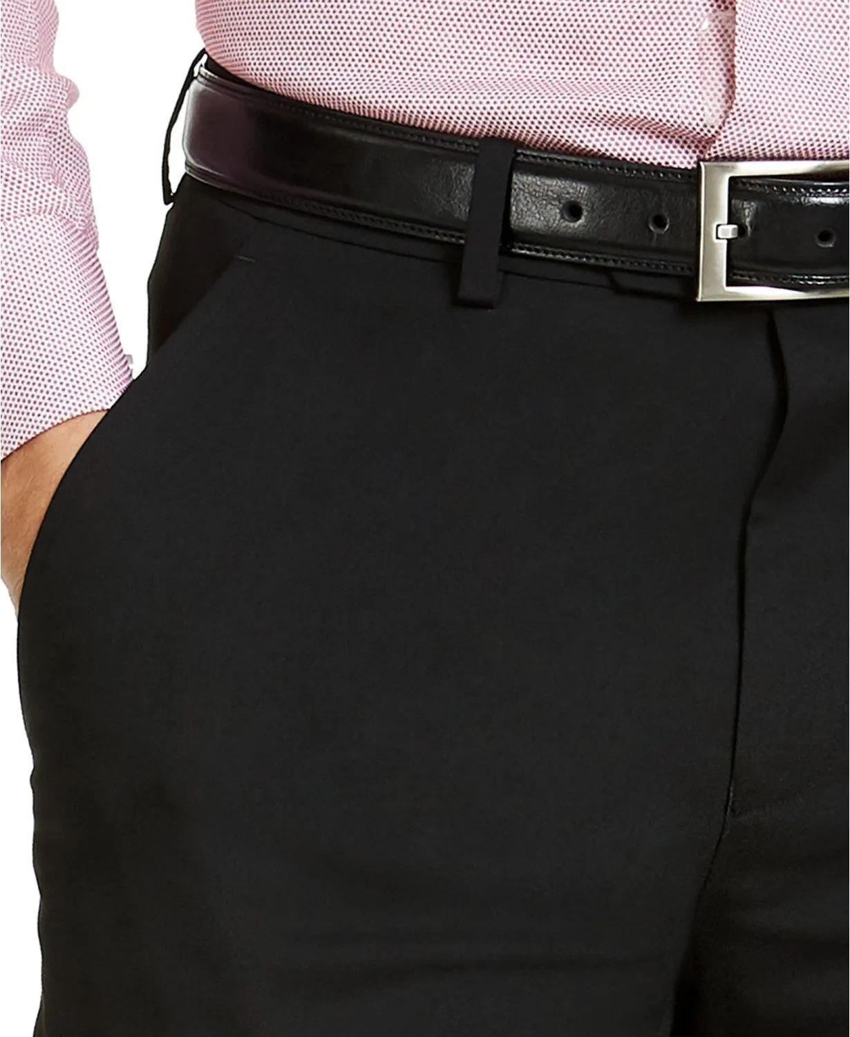 Alfani Mens Slim fit Dress Pants 33 / 30 Black Solid