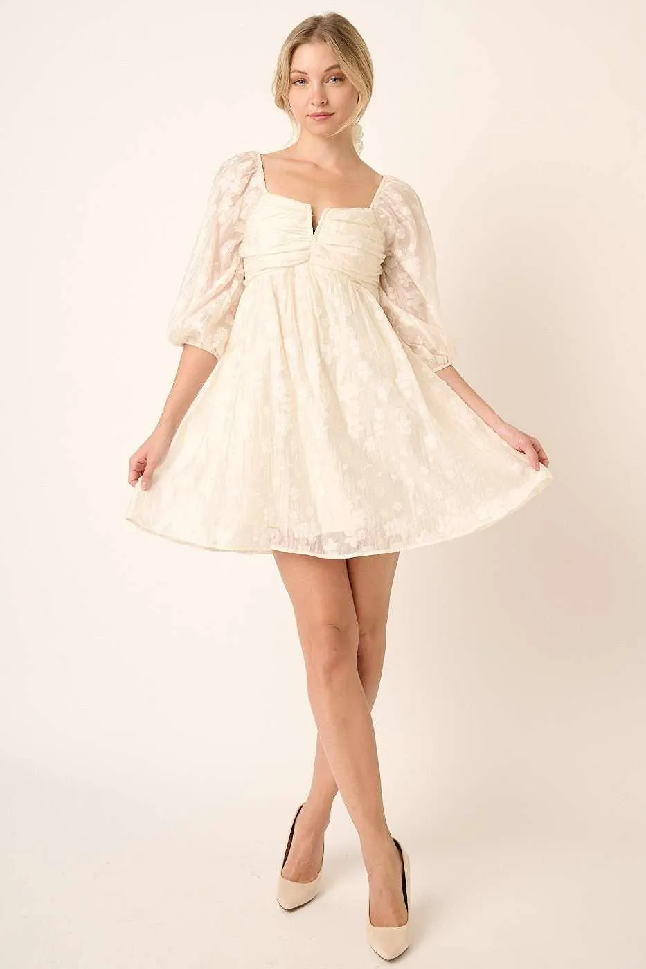 Allie Floral Babydoll Dress