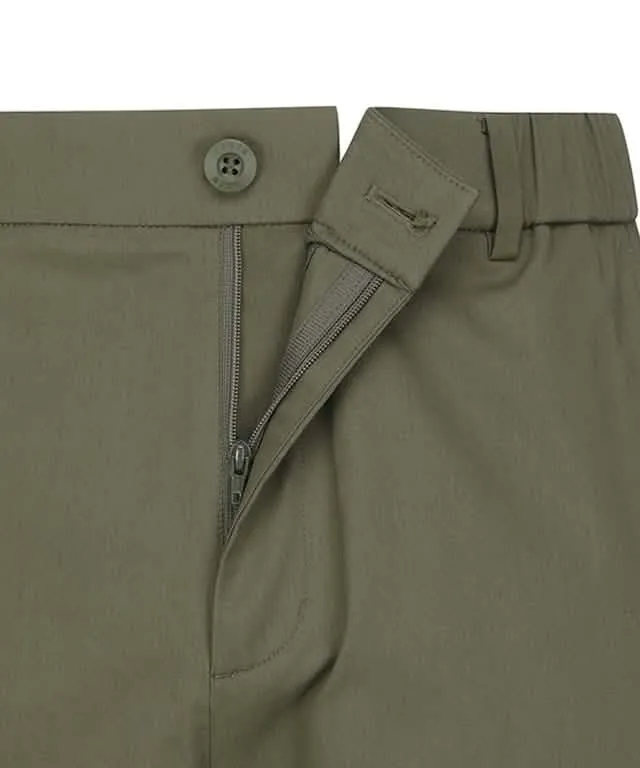 ANEW Golf Men's Casual Roll-Up Chinos with Unique Selvage Detail