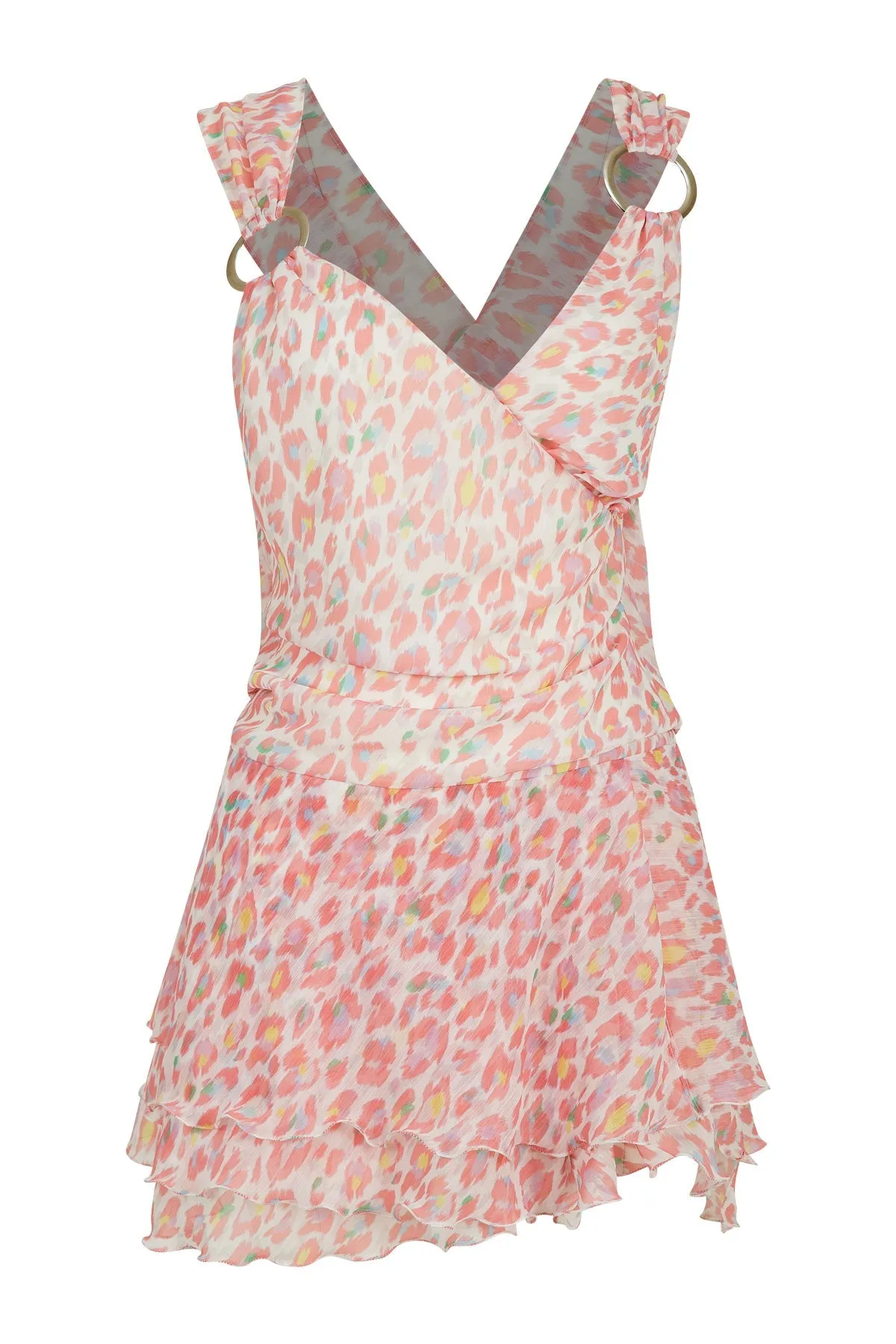 Ankita V-Neck Mini Pink Dress