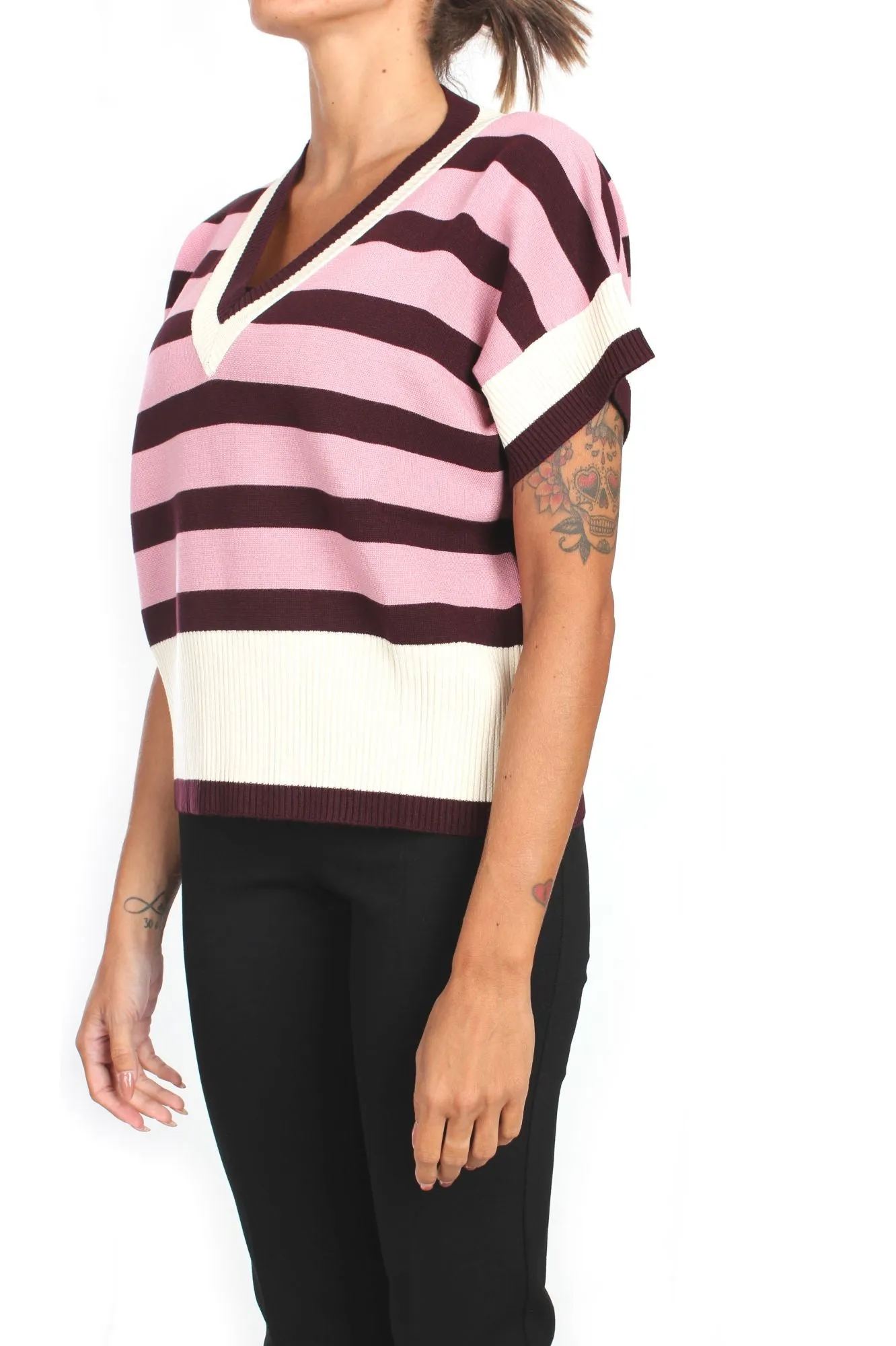 Anna Seravalli S1470 Gilet con scollo V