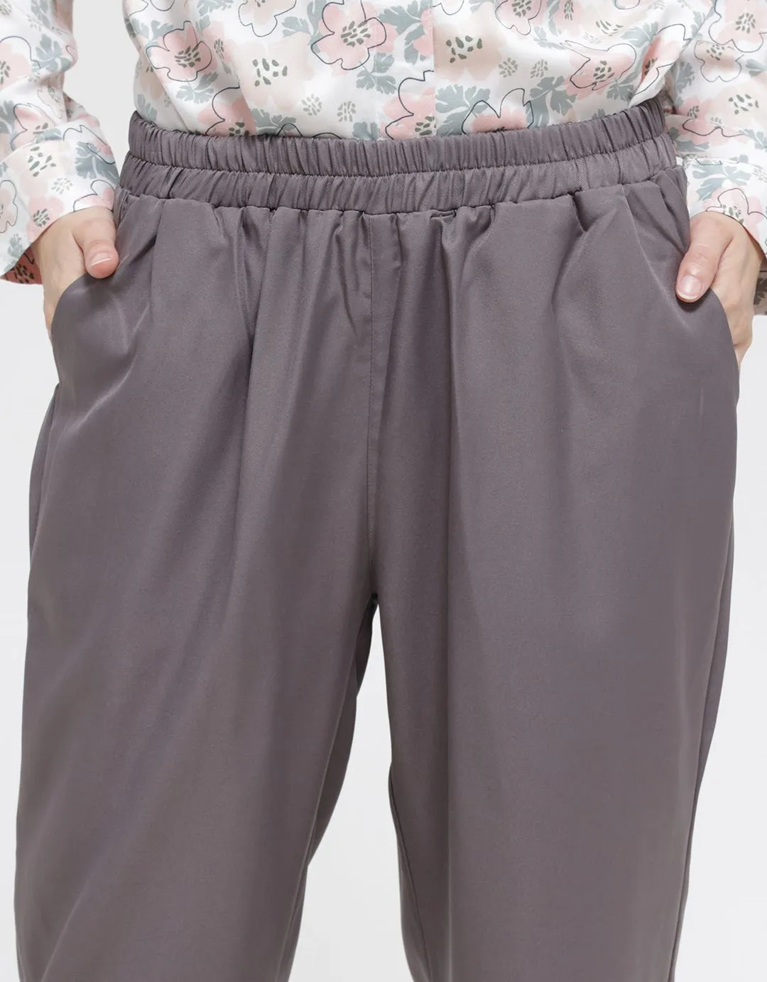 Anyday Solid Color Tapered  Celana Panjang Wanita
