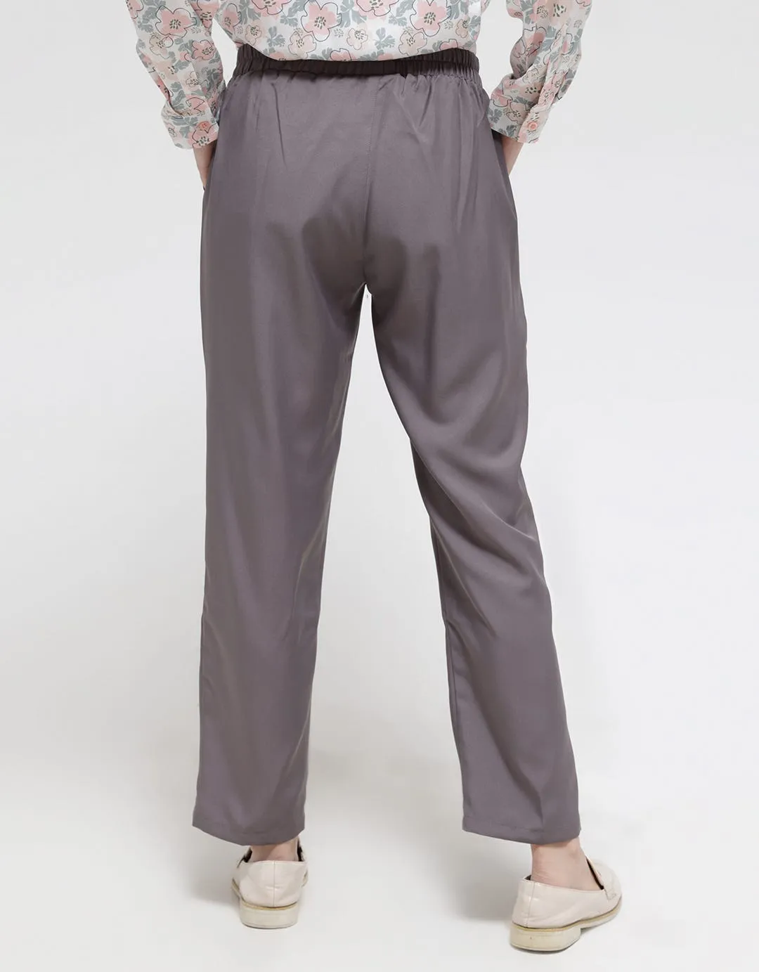 Anyday Solid Color Tapered  Celana Panjang Wanita