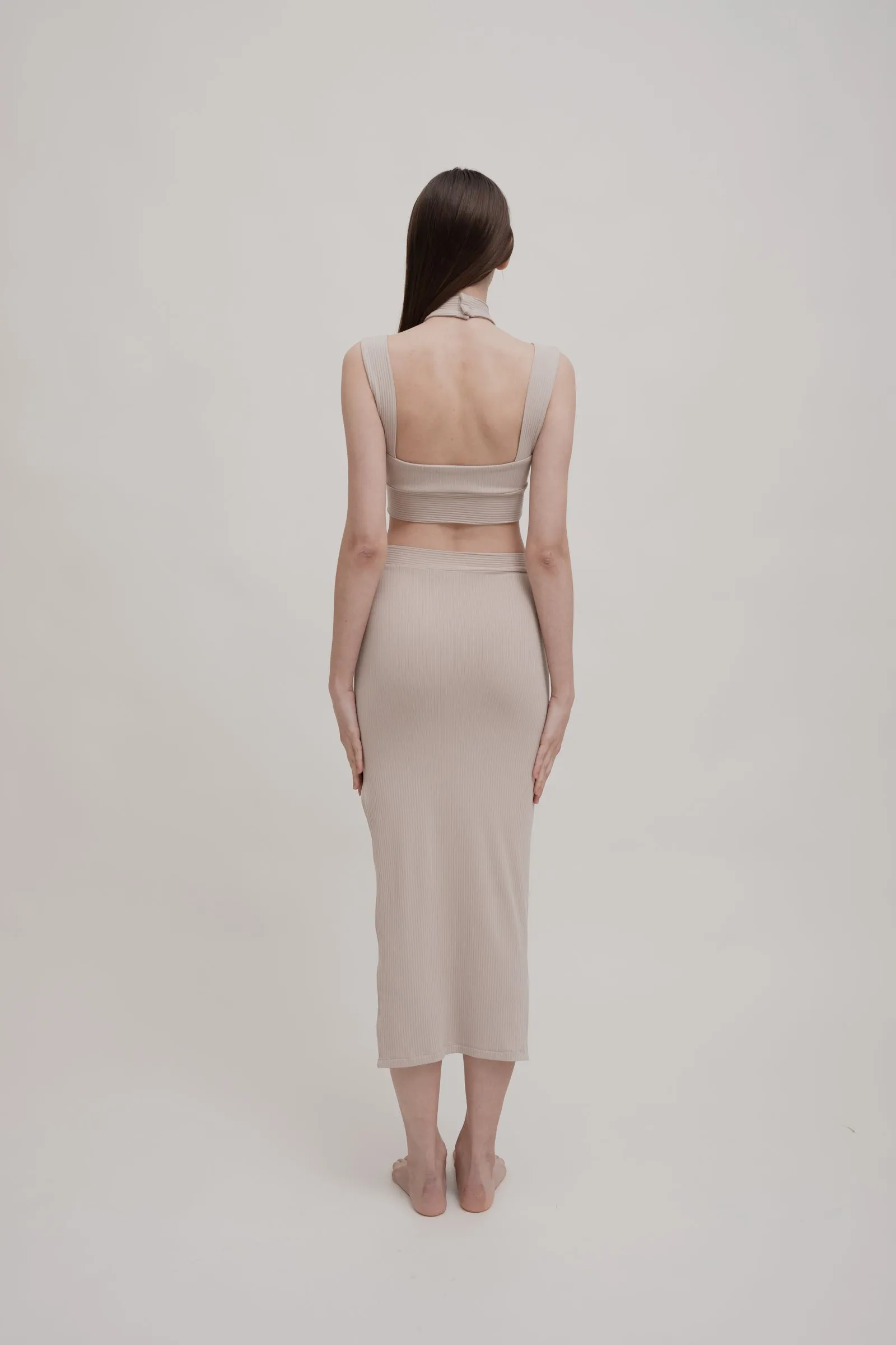 APERA Midi Skirt - Tan