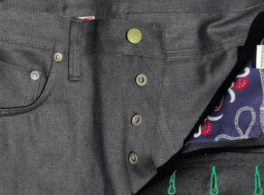 Atlas 13 oz  Black Maria stretch Nihon Menpu Japanese denim