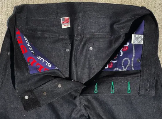 Atlas 13 oz  Black Maria stretch Nihon Menpu Japanese denim