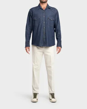 Beige Cotton Chinos