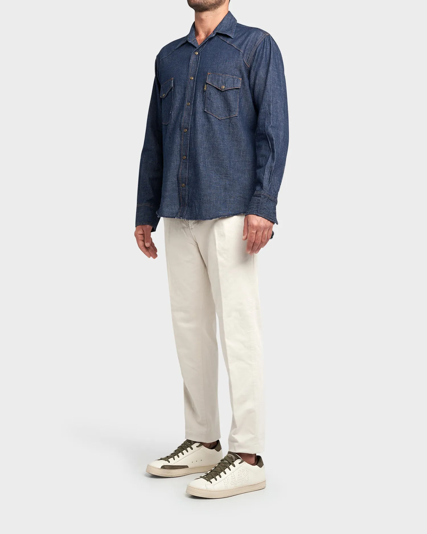 Beige Cotton Chinos
