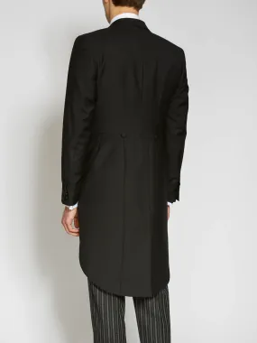 Black Chesham Wool Morning Coat