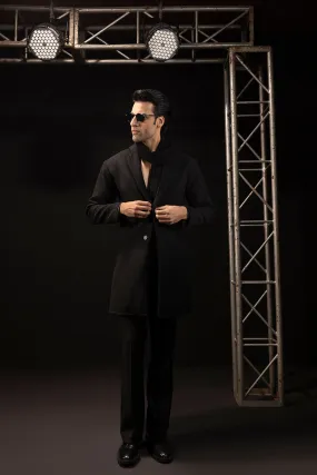 Black Wool Over Coat
