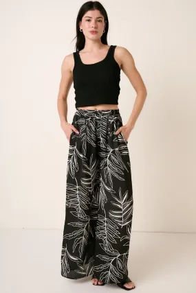 Blue Zone Planet |  Mittoshop Printed Wide Leg Pants