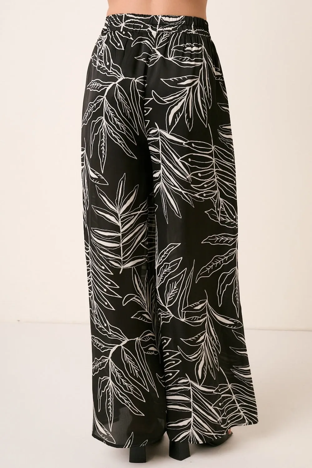 Blue Zone Planet |  Mittoshop Printed Wide Leg Pants