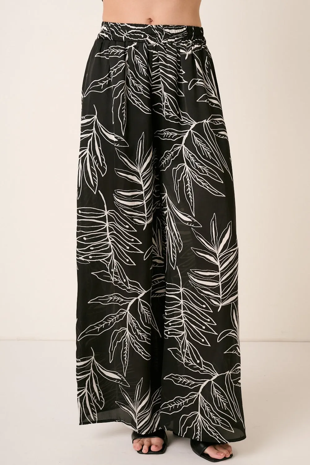 Blue Zone Planet |  Mittoshop Printed Wide Leg Pants