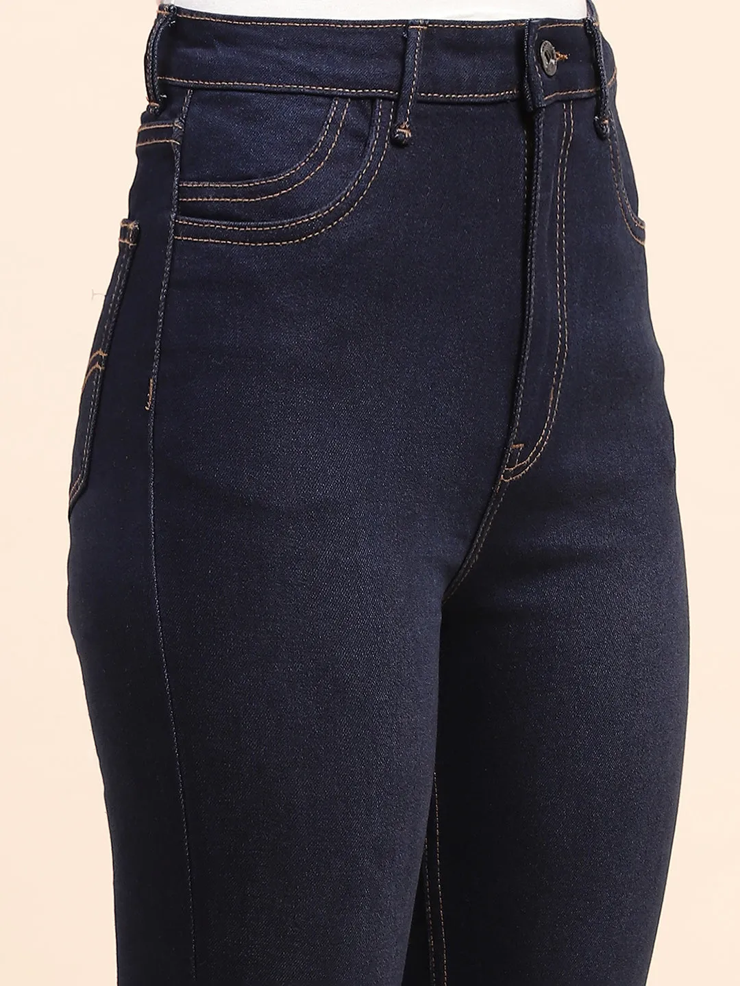 Camla Barcelona High Rise Dark Blue Flared Jeans