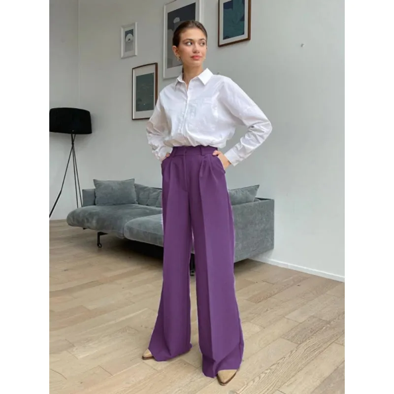 Casual High Waist Full Length Office Pant For Women