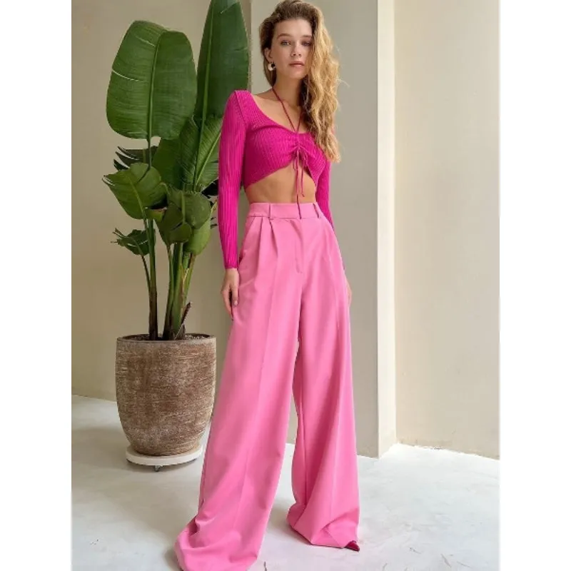 Casual High Waist Full Length Office Pant For Women