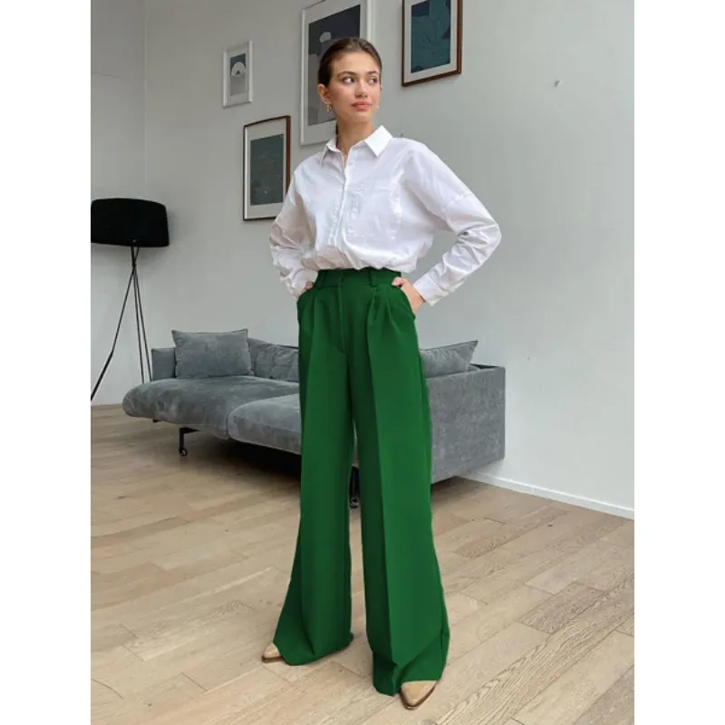 Casual High Waist Full Length Office Pant For Women