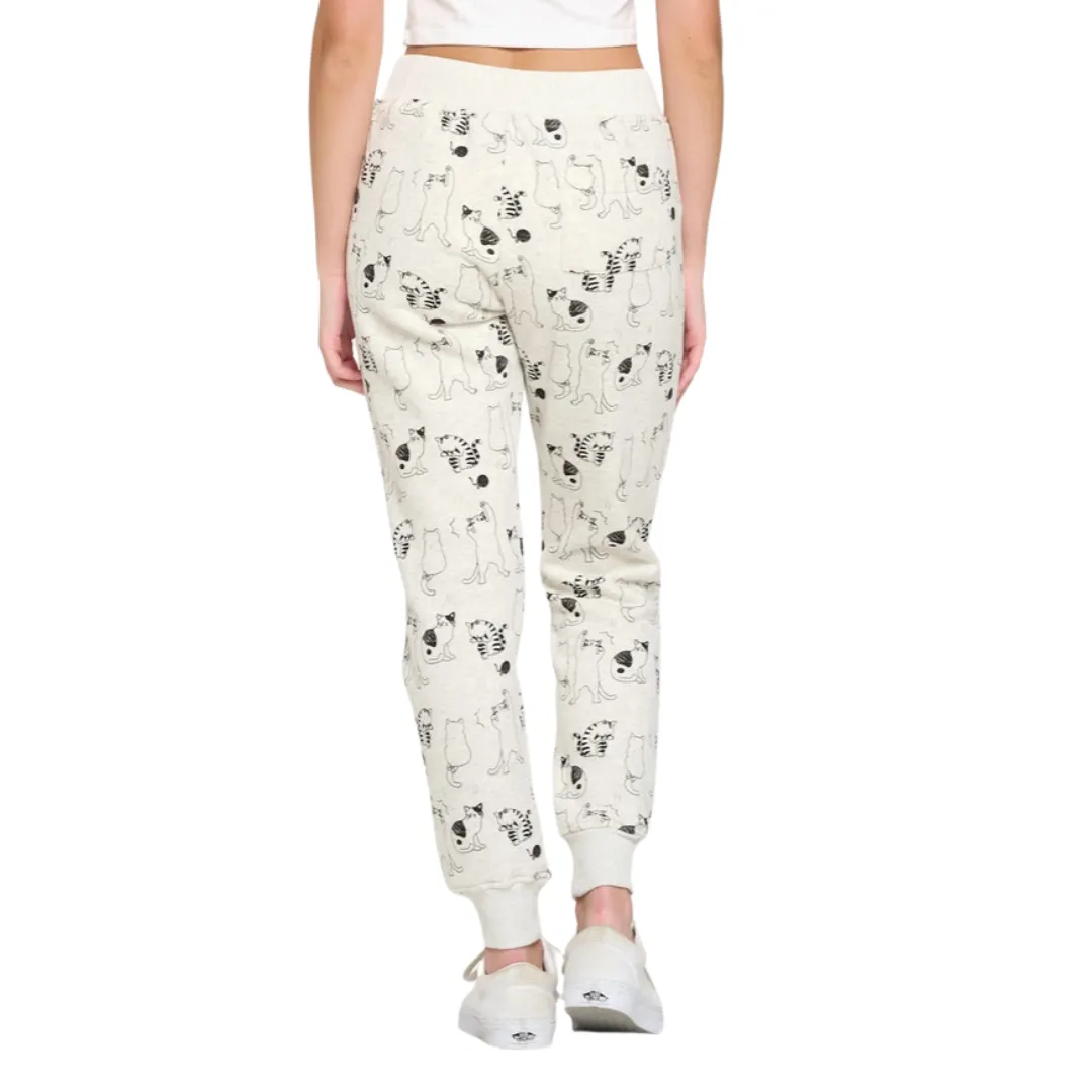 Cat Print Sweatpants