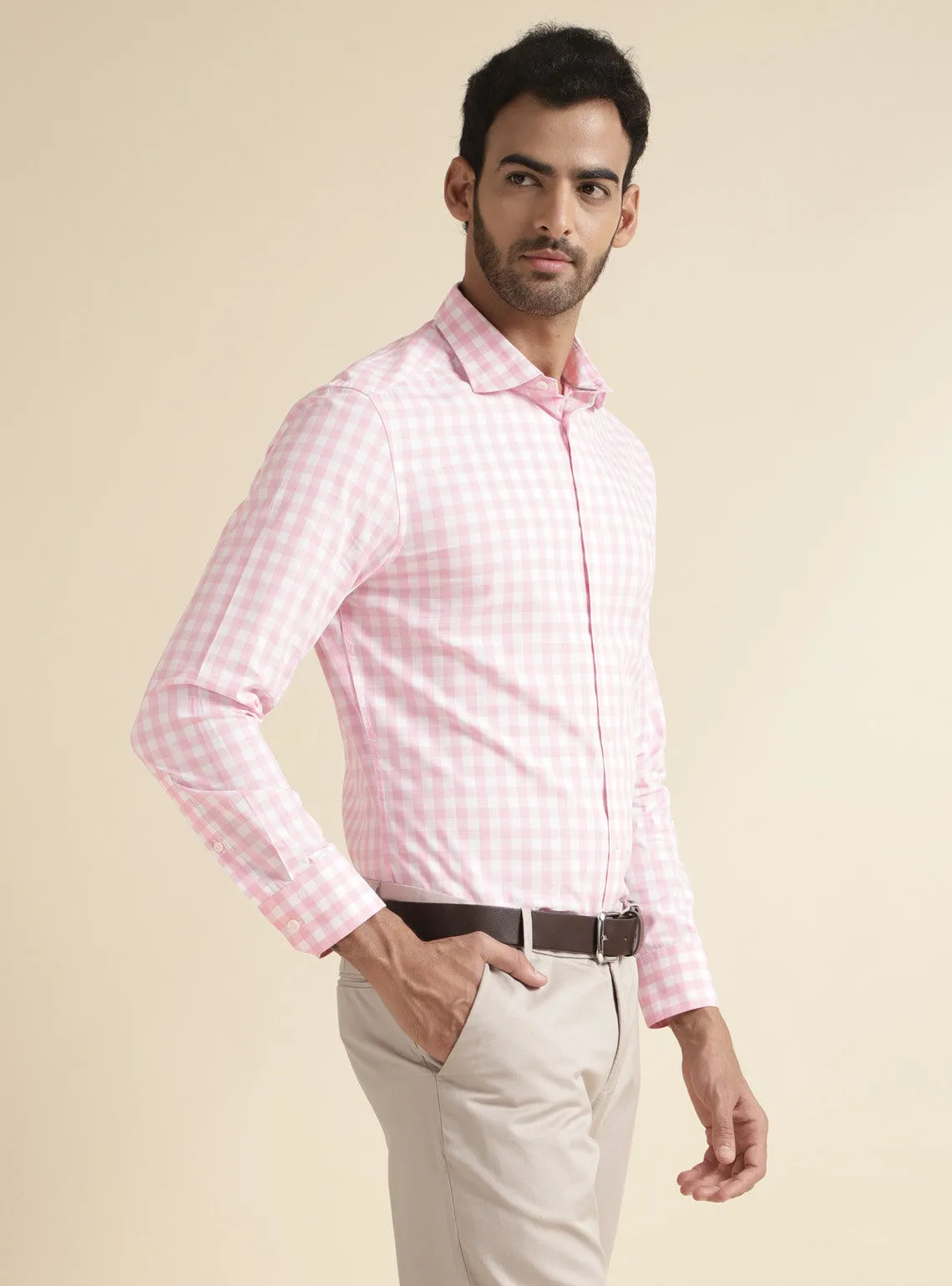 Ceramic Pink Check Shirt