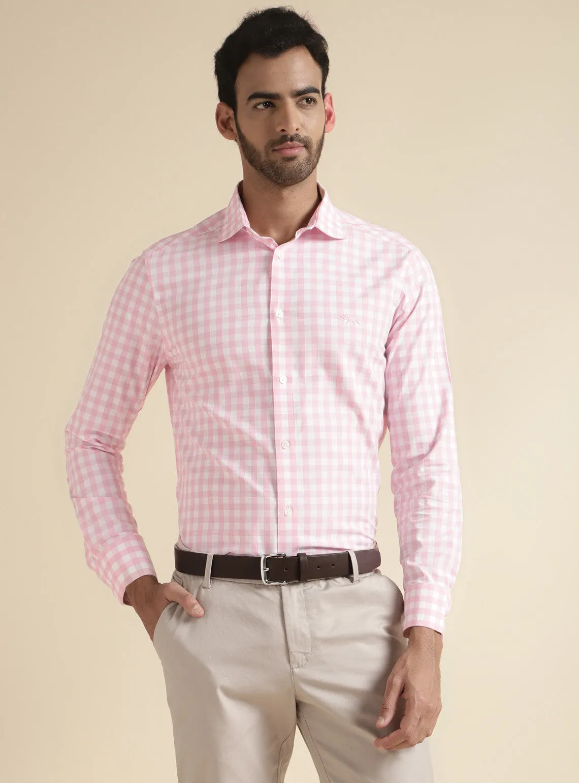 Ceramic Pink Check Shirt