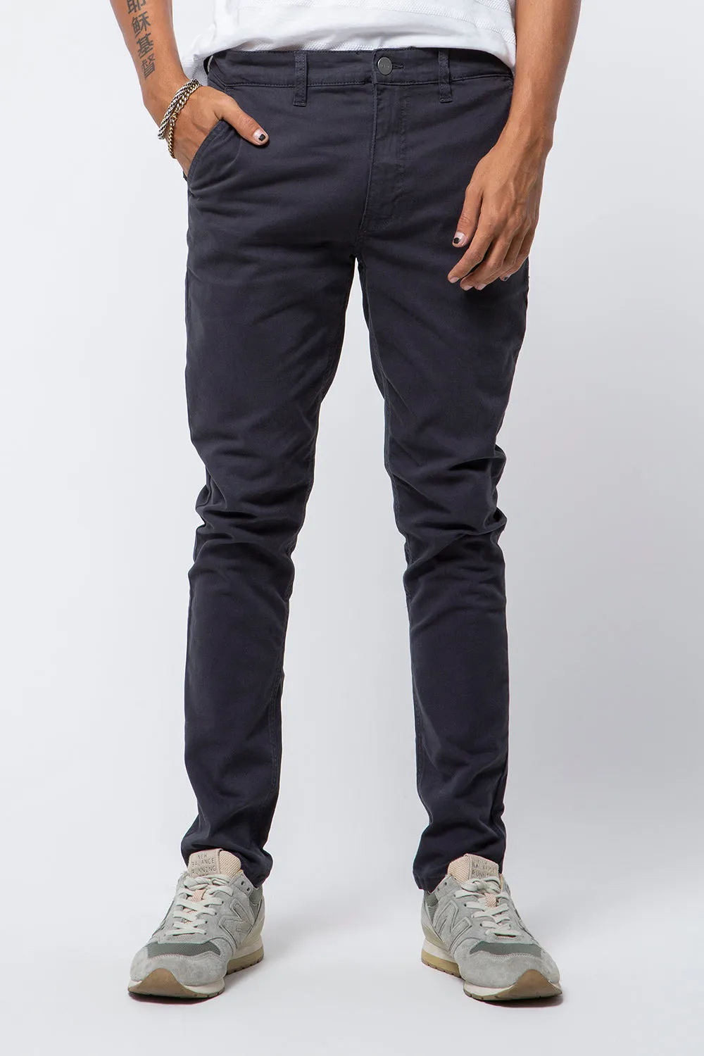 Chino Waterrepellent Fit 220 Navy