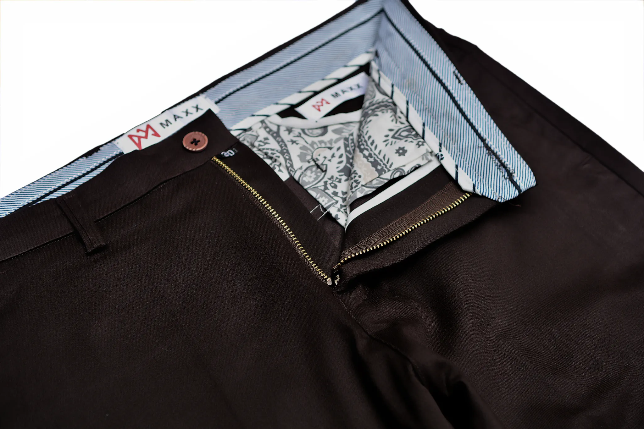 Chocolate Brown Cotton Chinos Pants