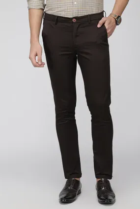 Chocolate Brown Cotton Chinos Pants