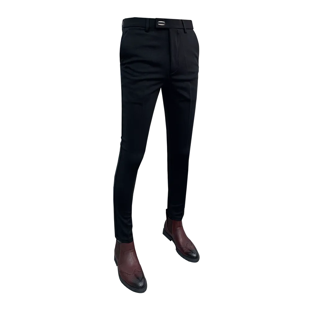 Classic Solid Business Formal Suit Pants