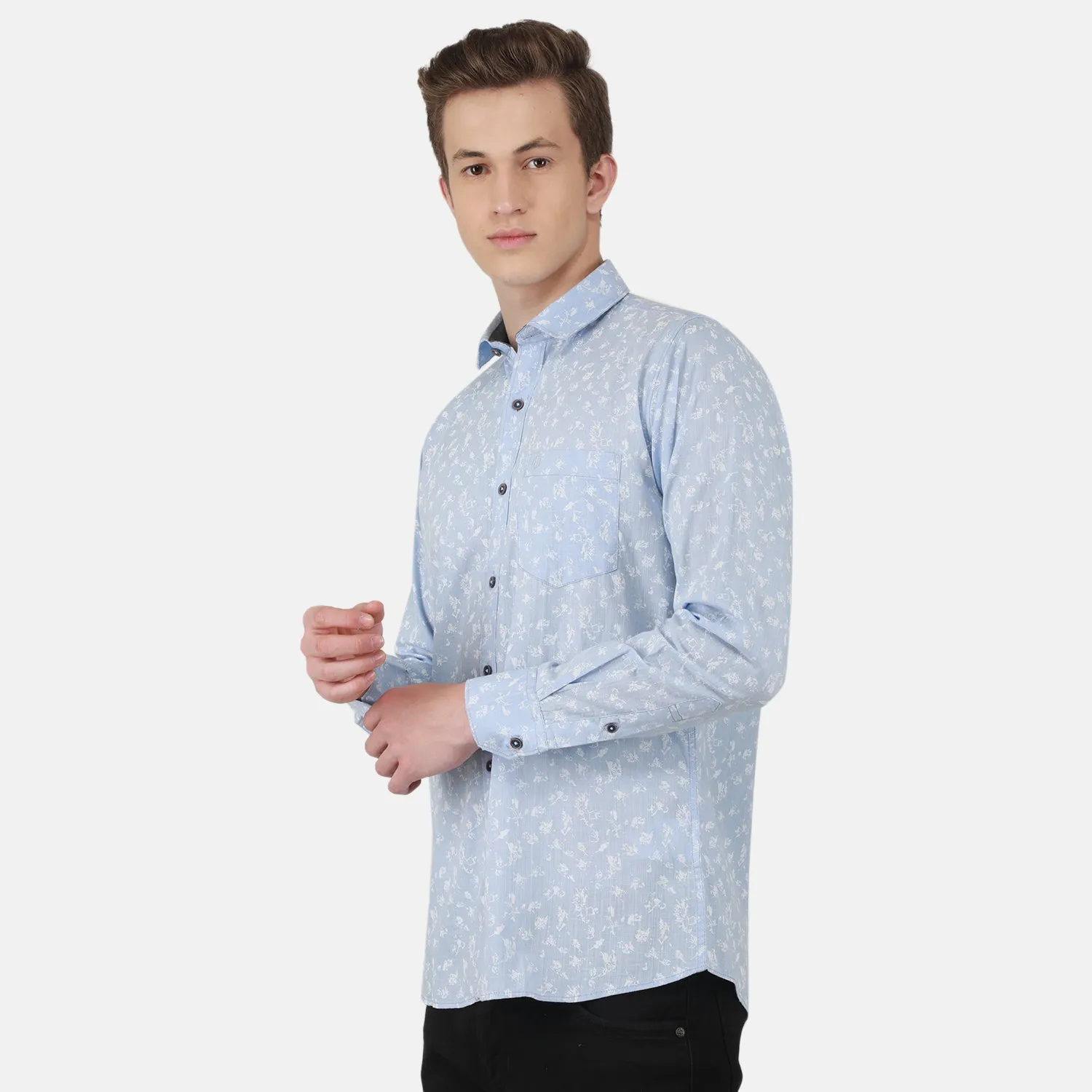 Duke Stardust Men Full Sleeve Cotton Shirt (SD8PRCSA)