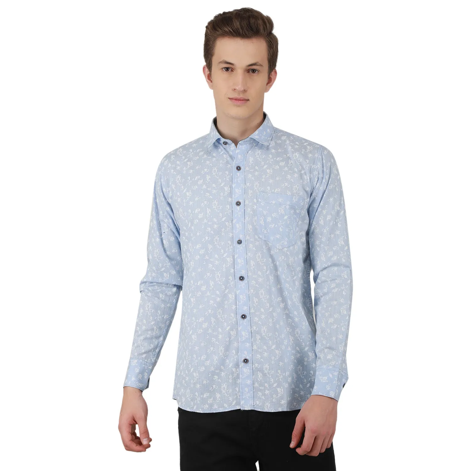 Duke Stardust Men Full Sleeve Cotton Shirt (SD8PRCSA)