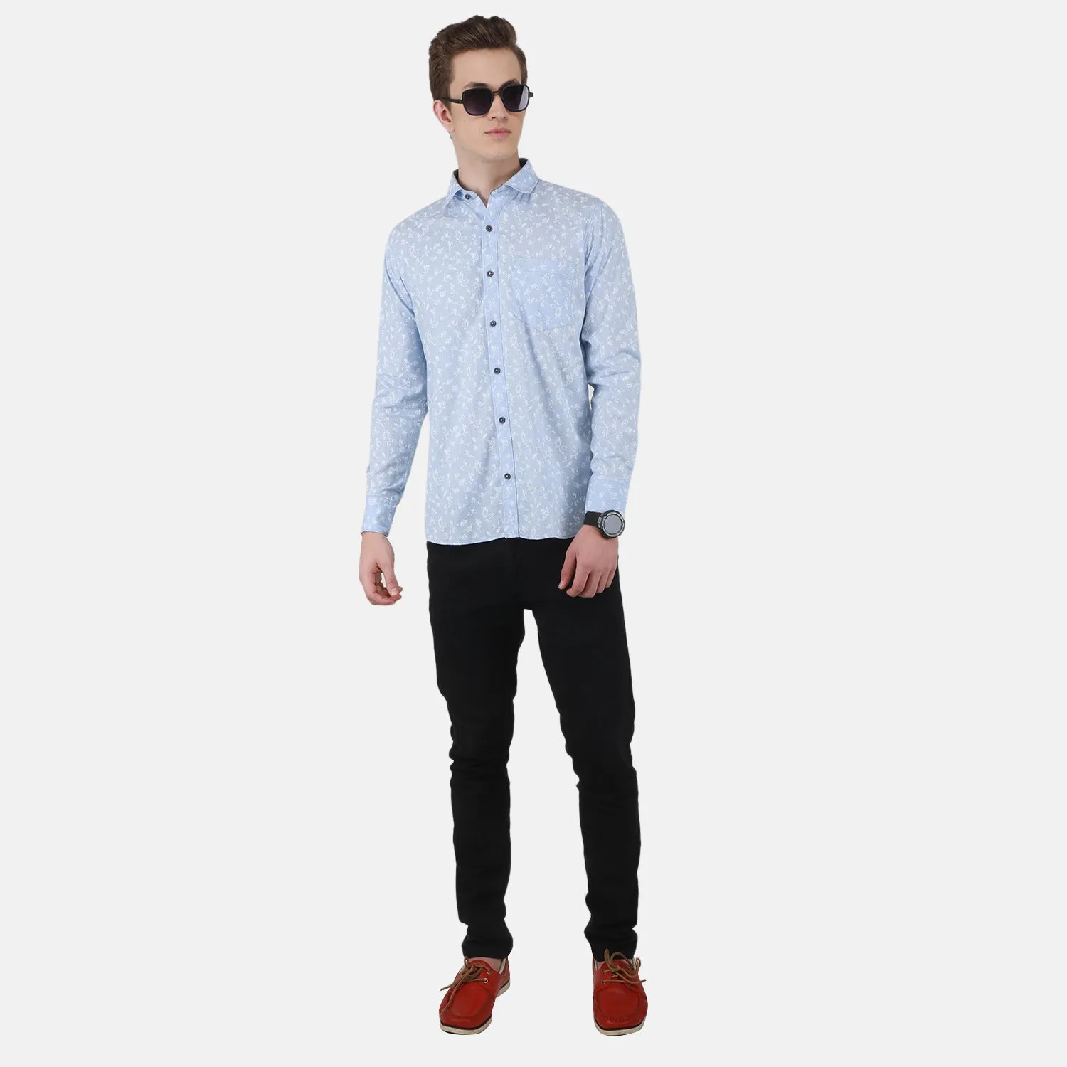 Duke Stardust Men Full Sleeve Cotton Shirt (SD8PRCSA)