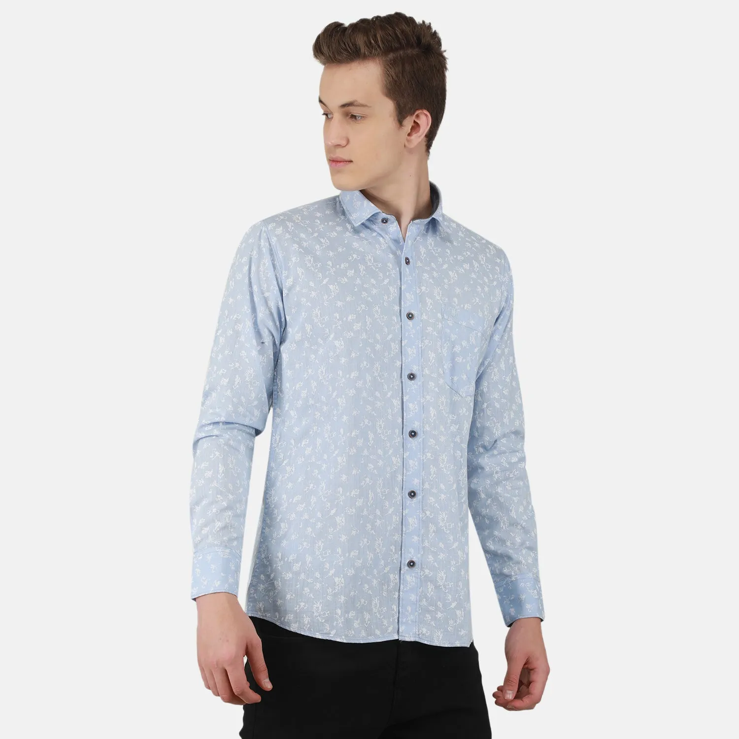 Duke Stardust Men Full Sleeve Cotton Shirt (SD8PRCSA)