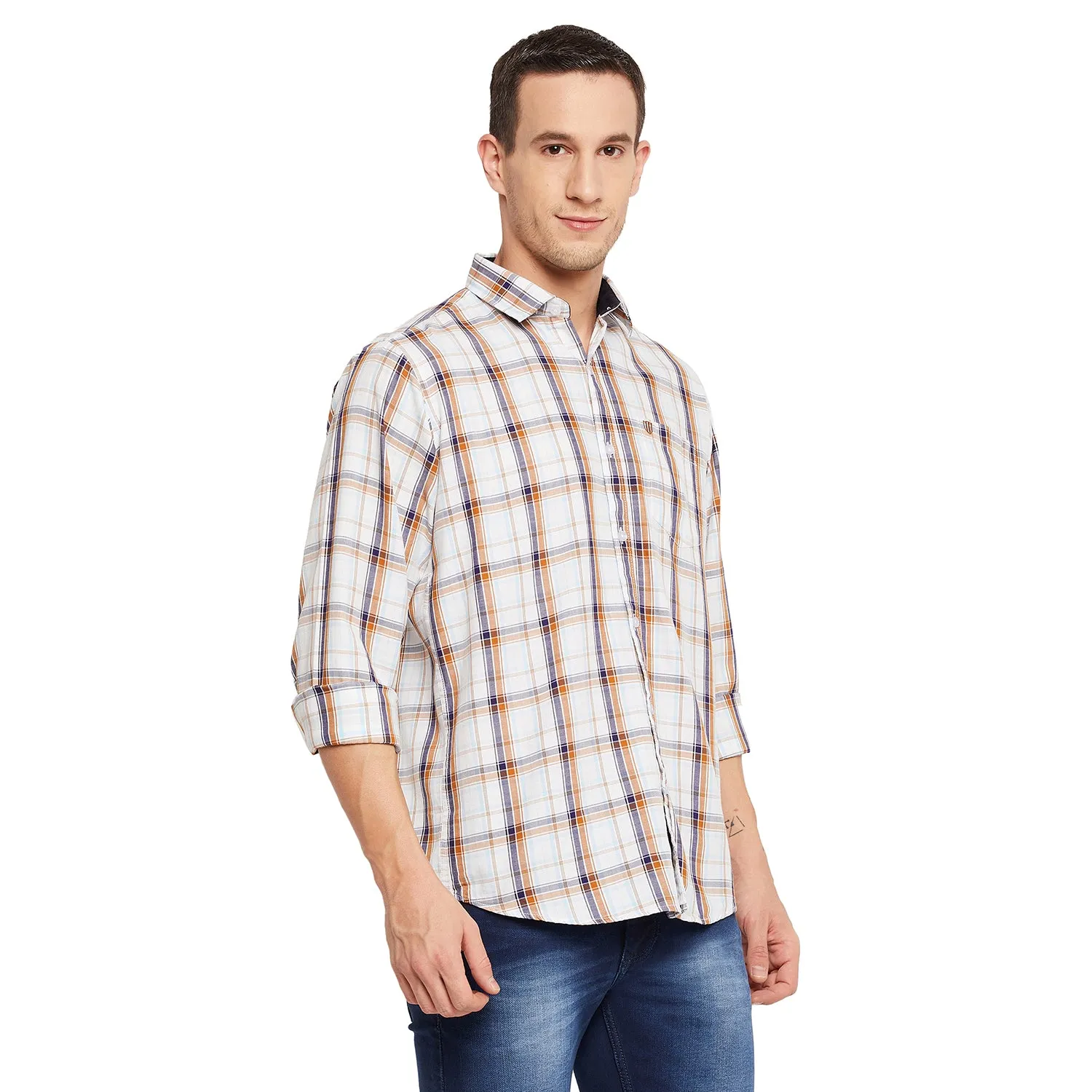 Duke Stardust Men Full Sleeve Cotton Shirt (SDO5CKTG)