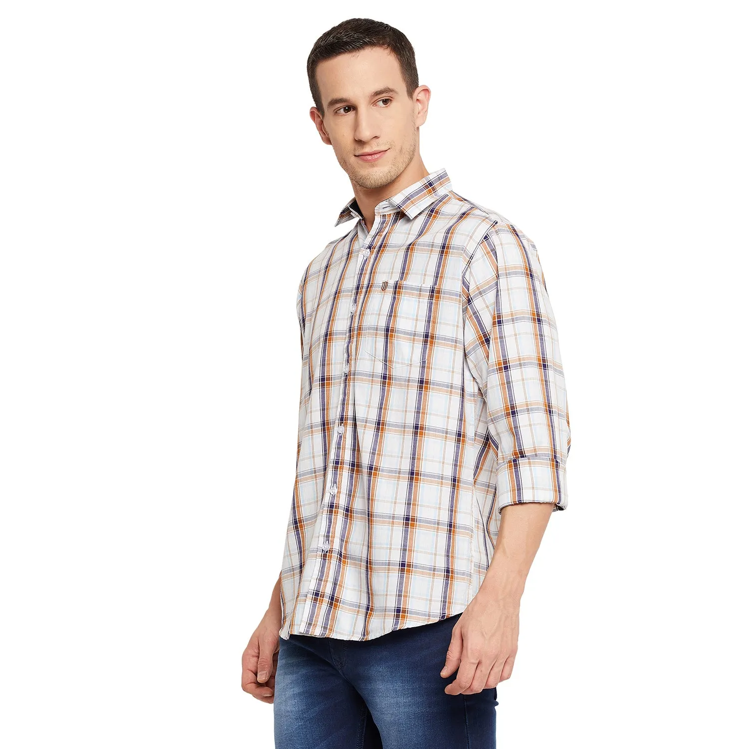 Duke Stardust Men Full Sleeve Cotton Shirt (SDO5CKTG)