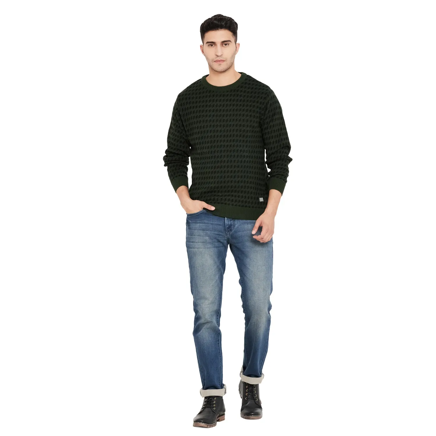 Duke Stardust Men Full Sleeve Round Neck Sweater (SDS721)