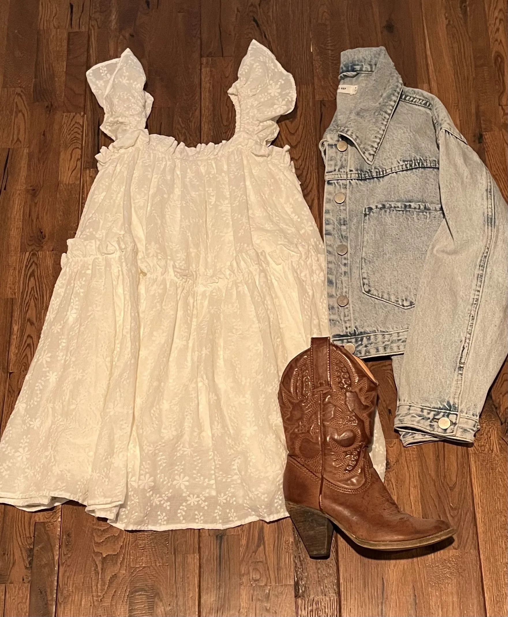 Eyelet Babydoll Dress