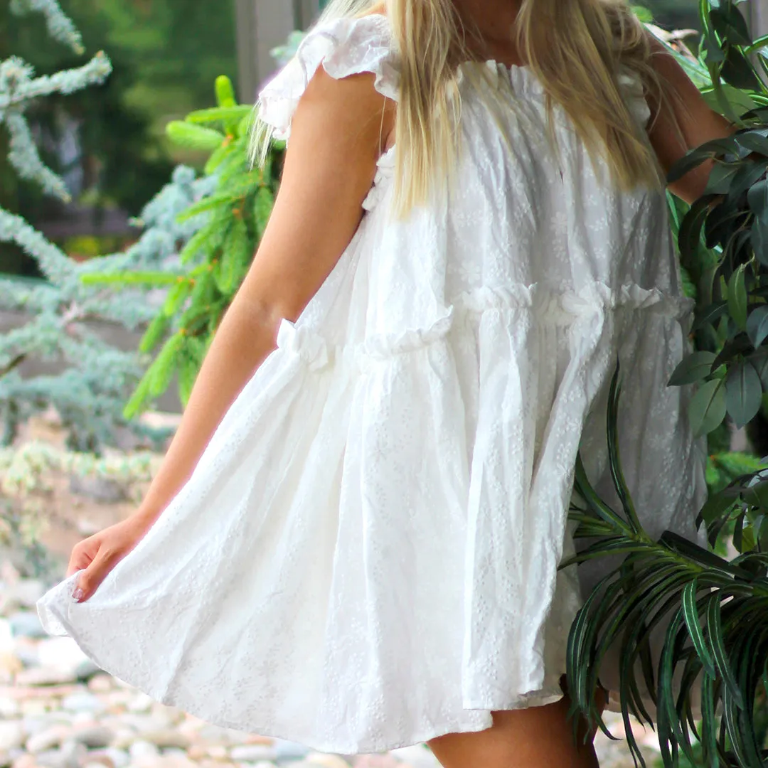 Eyelet Babydoll Dress