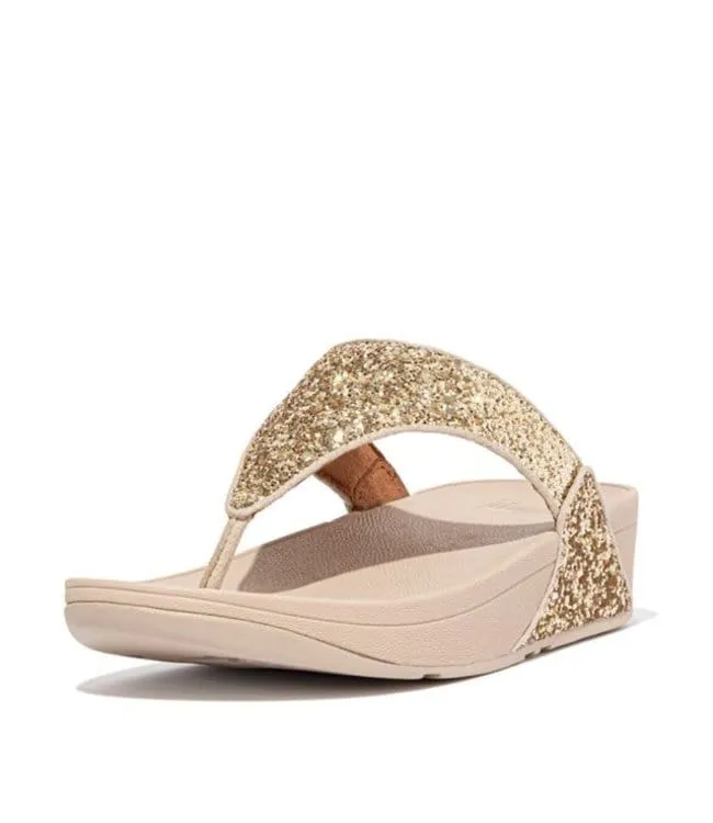 FitFlop Women's Lulu Glitter Flip Flops- Platino