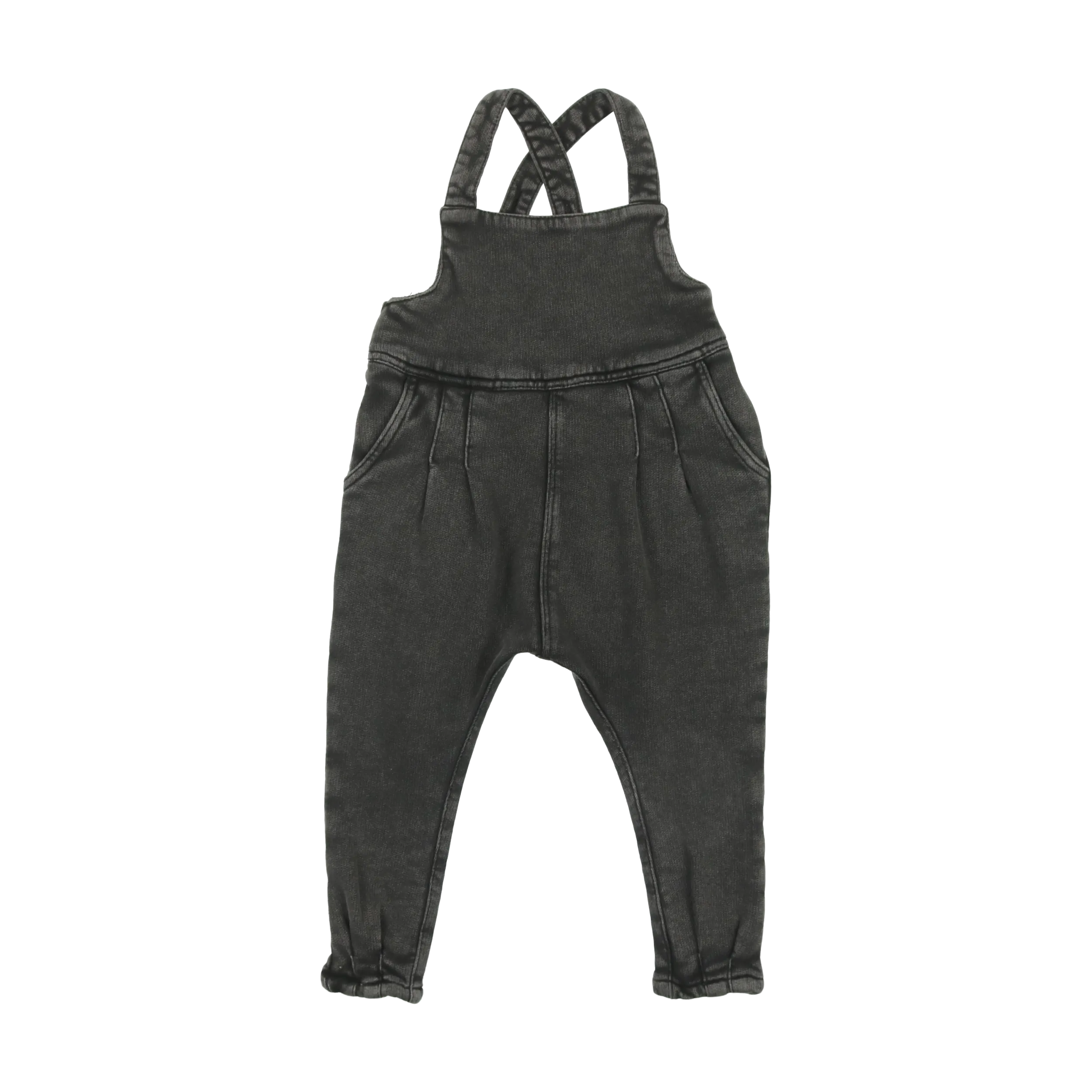 French Terry Baby Overall Set