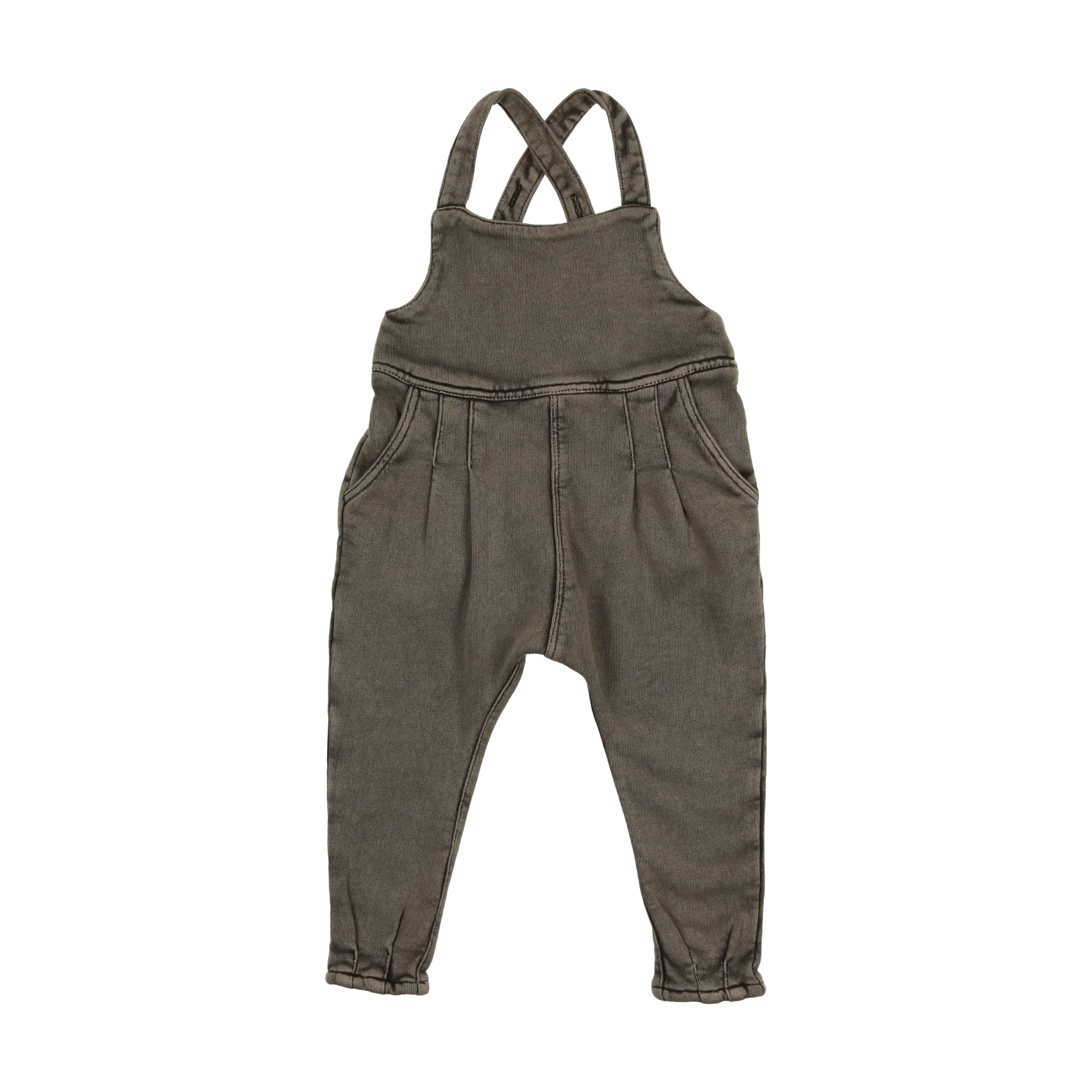 French Terry Baby Overall Set
