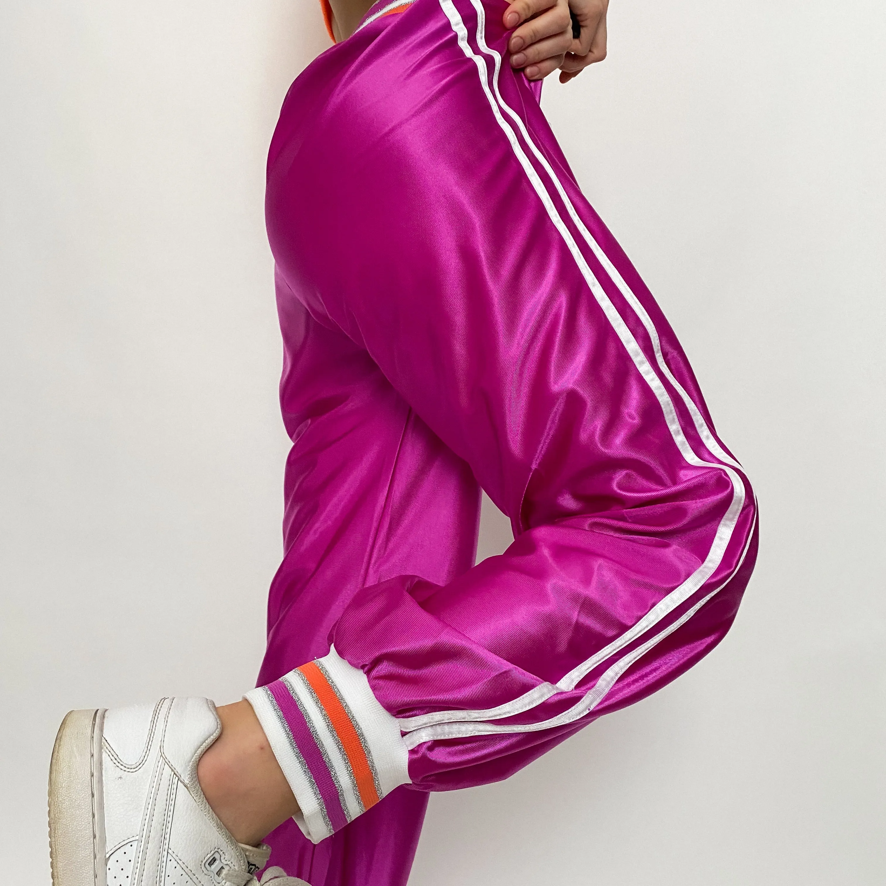 fuchsia track pants - medium