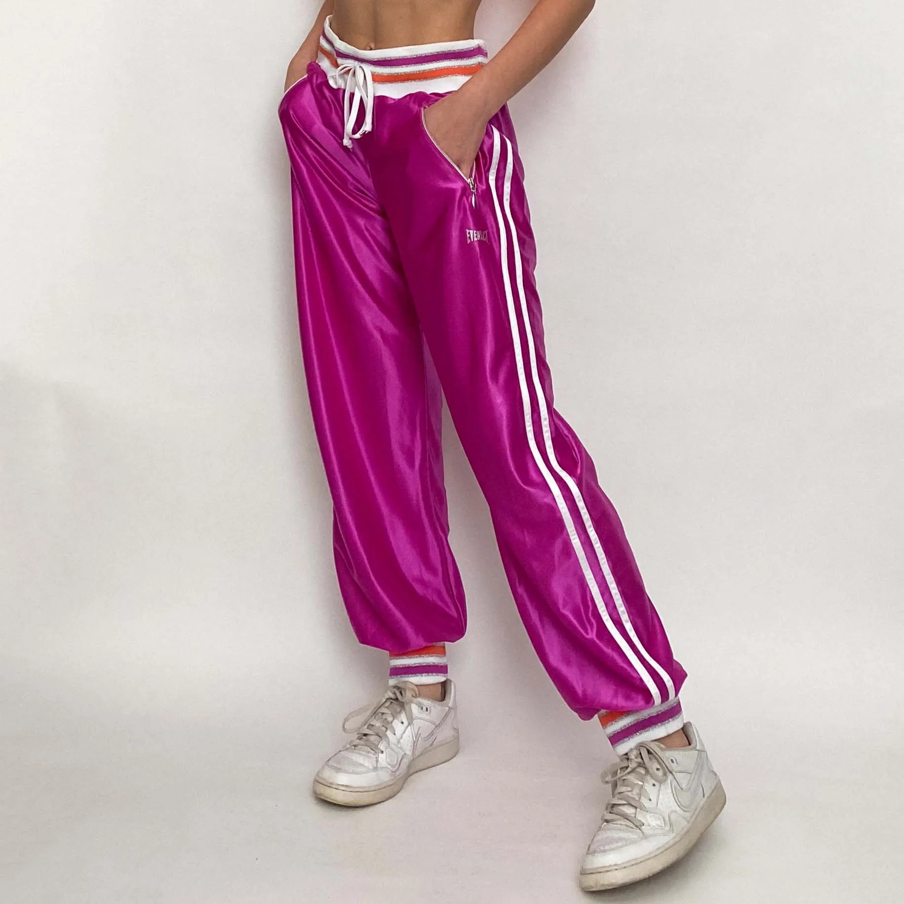 fuchsia track pants - medium