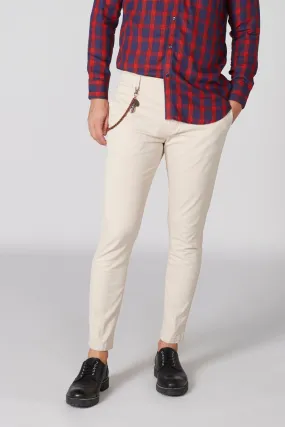Full Length Chinos with Pocket Detail and Dog Chain