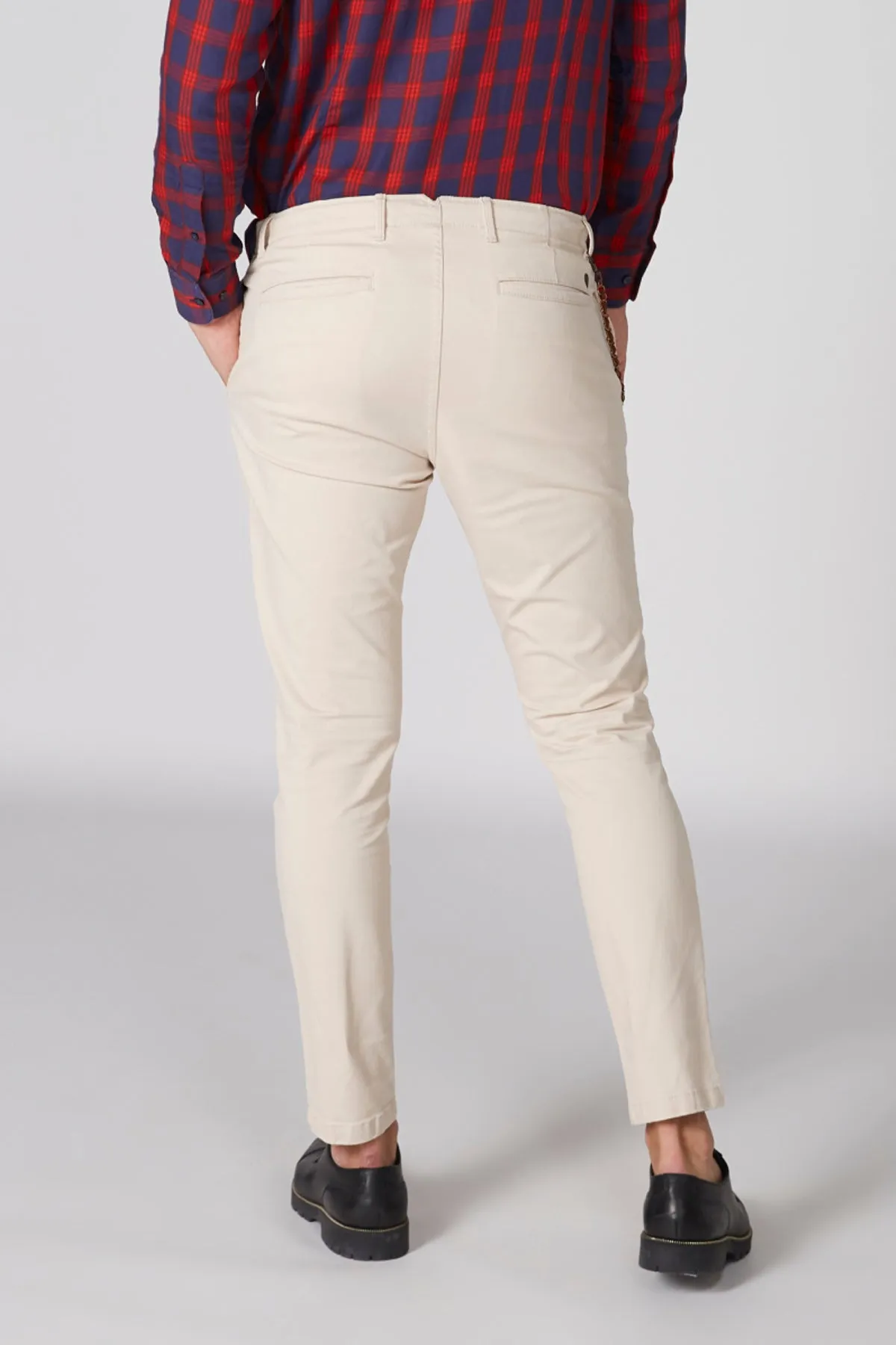 Full Length Chinos with Pocket Detail and Dog Chain