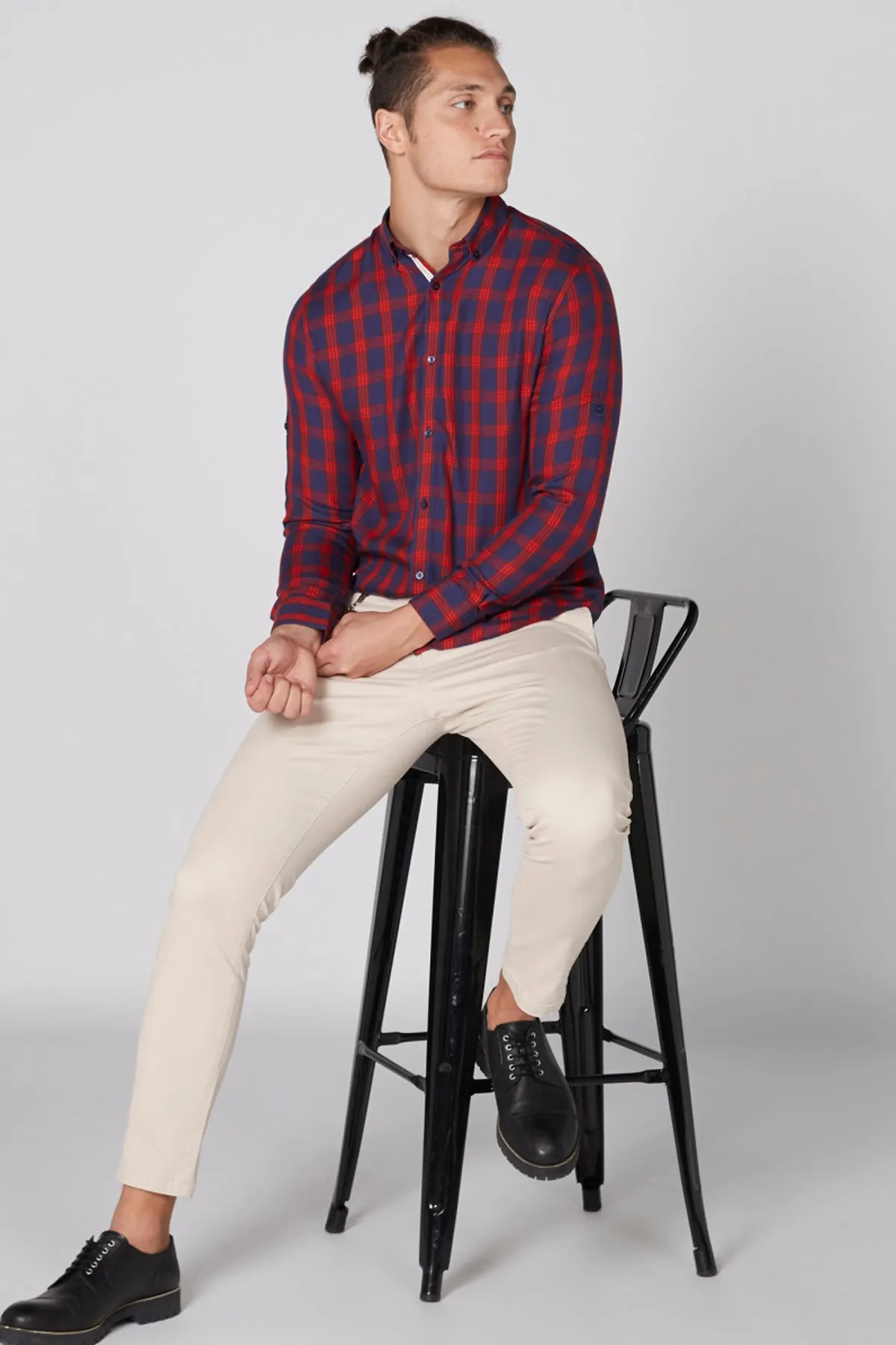 Full Length Chinos with Pocket Detail and Dog Chain